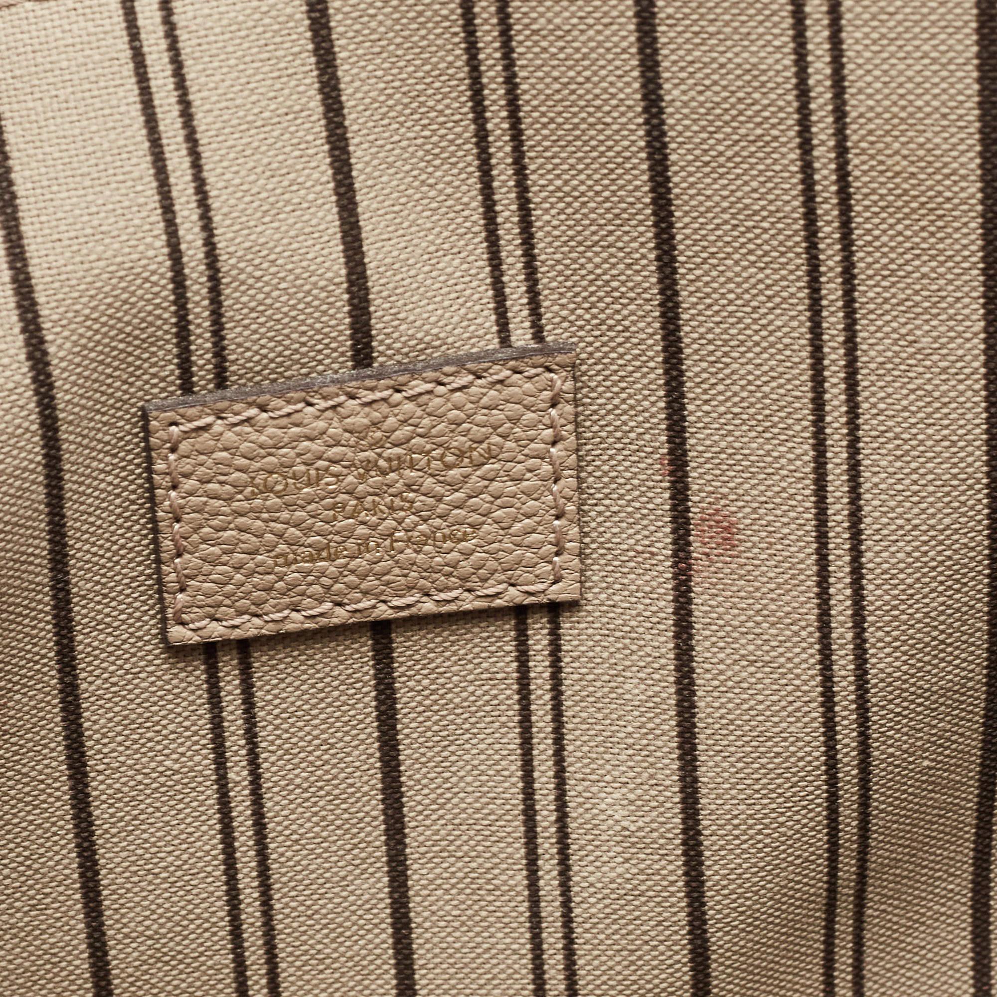 Louis Vuitton Tourterelle Monogram Empreinte Leather Pochette Metis Bag 1