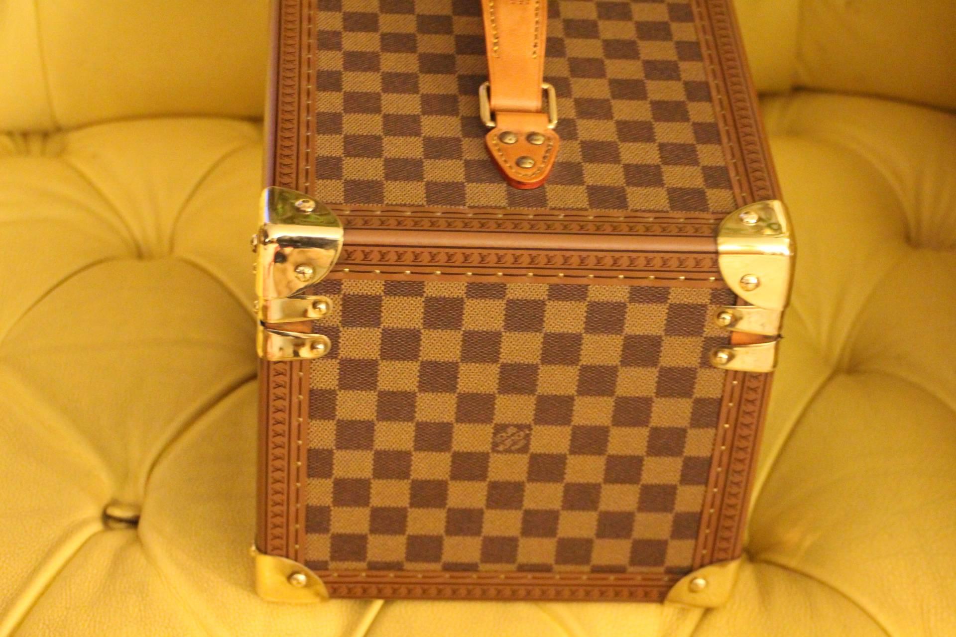 Louis Vuitton Train Case in Checkers Canvas Special Edition In Excellent Condition In Saint-Ouen, FR