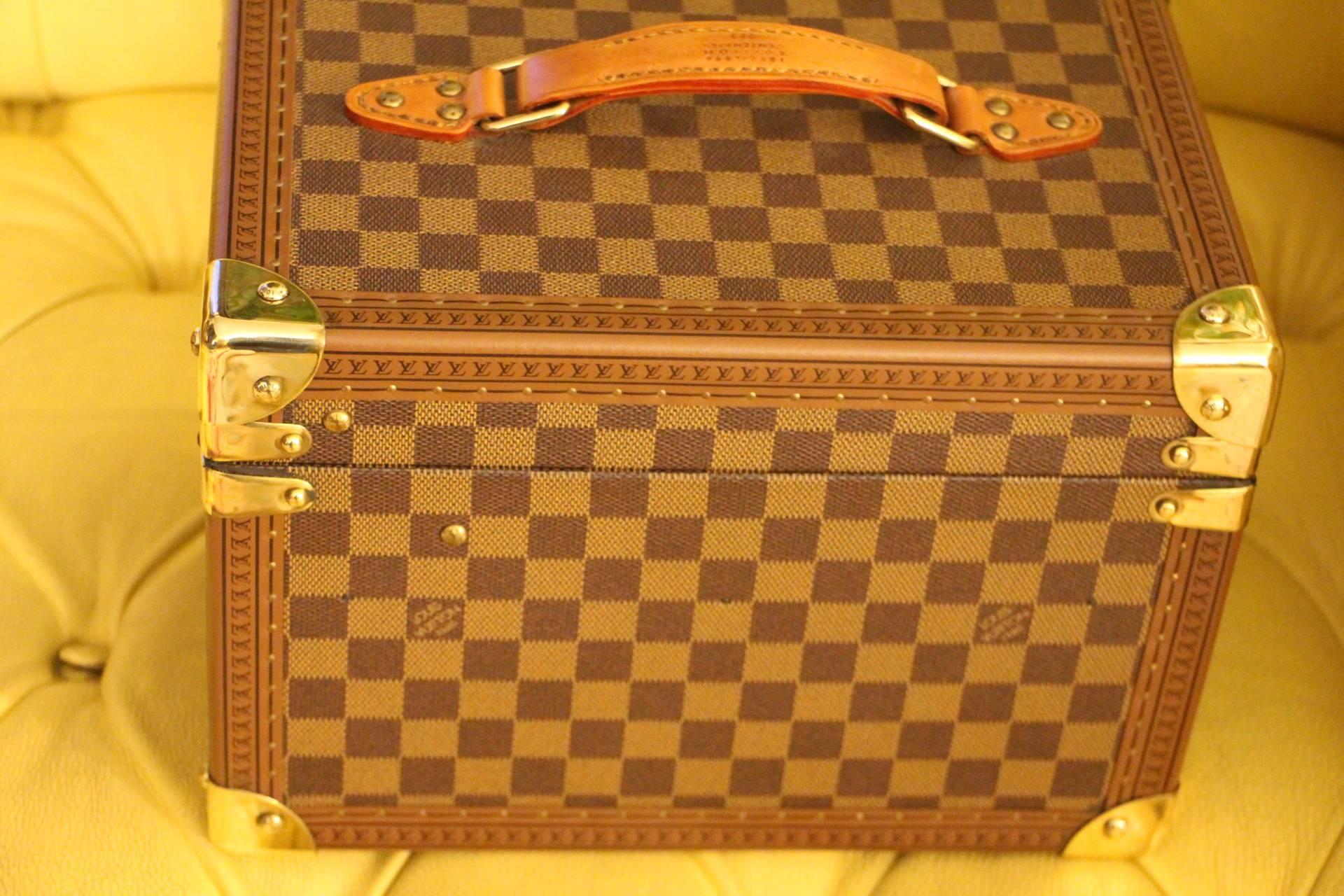 20th Century Louis Vuitton Train Case in Checkers Canvas Special Edition