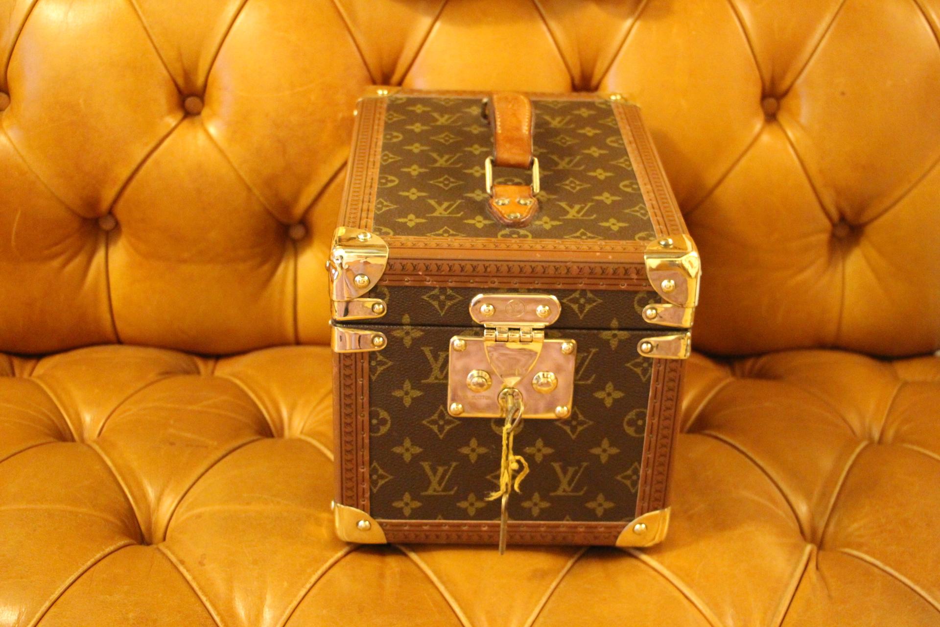 Louis Vuitton Monogram Logo Print Roll Up Jewelry Accessory Travel Case Bag  at 1stDibs