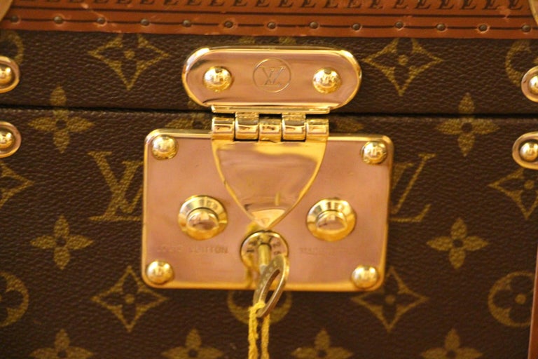 Brown Louis Vuitton Train Case, Louis Vuitton Beauty Case,Louis Vuitton Jewelry Case For Sale