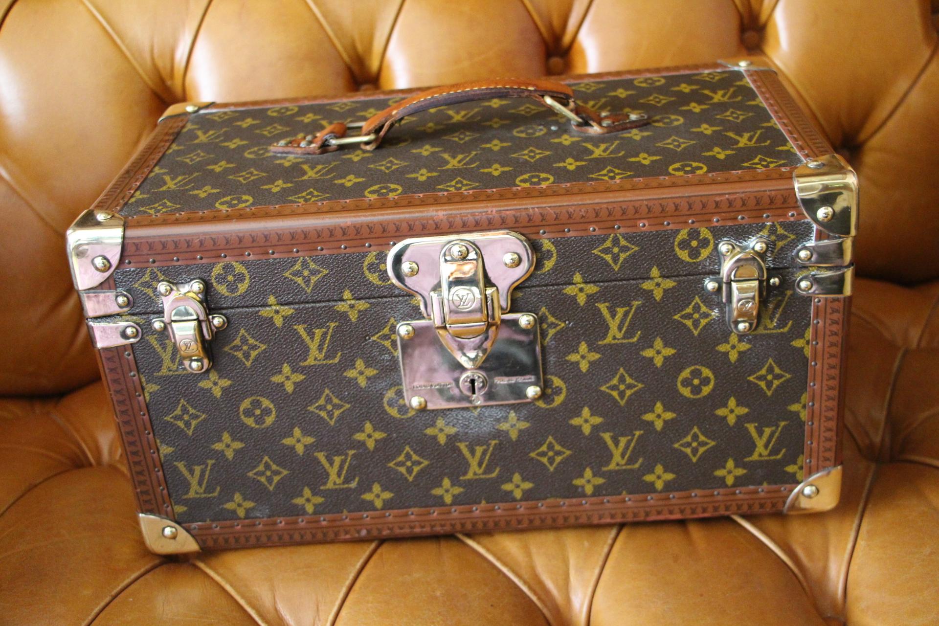 French Louis Vuitton Train Case, Louis Vuitton Jewelry Case, Louis Vuitton Beauty Case