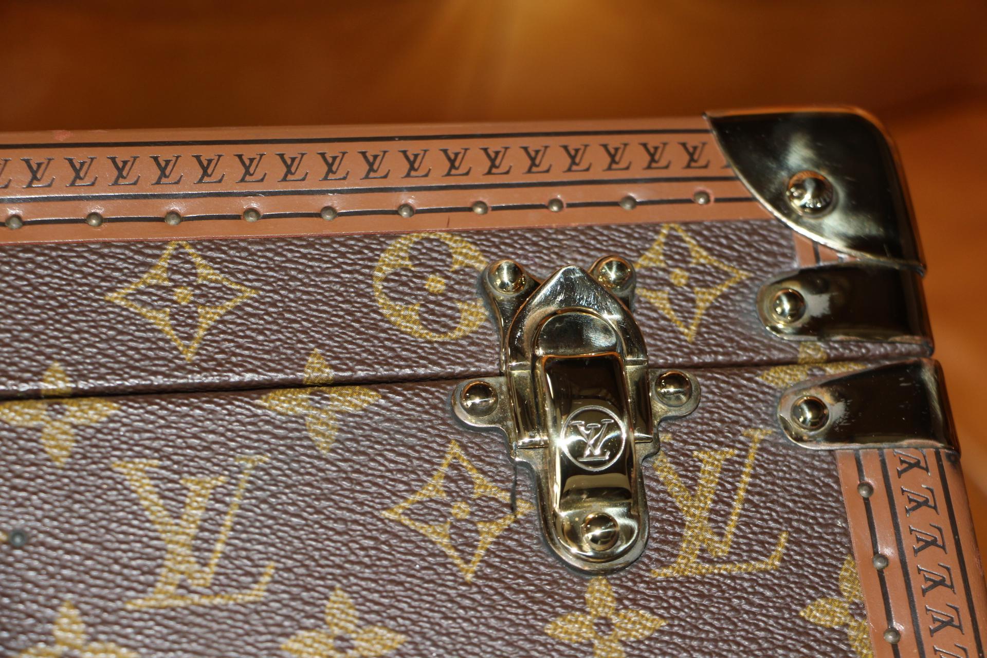 Brass Louis Vuitton Train Case, Louis Vuitton Jewelry Case, Louis Vuitton Beauty Case