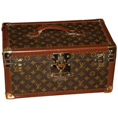 Louis Vuitton Train Boite Vanity Case, Hard Sided, 1980s Vintage