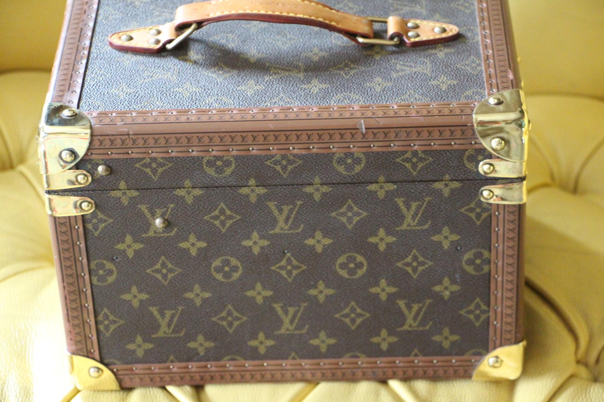 Brass Louis Vuitton Train Case, Louis Vuitton Beauty Case