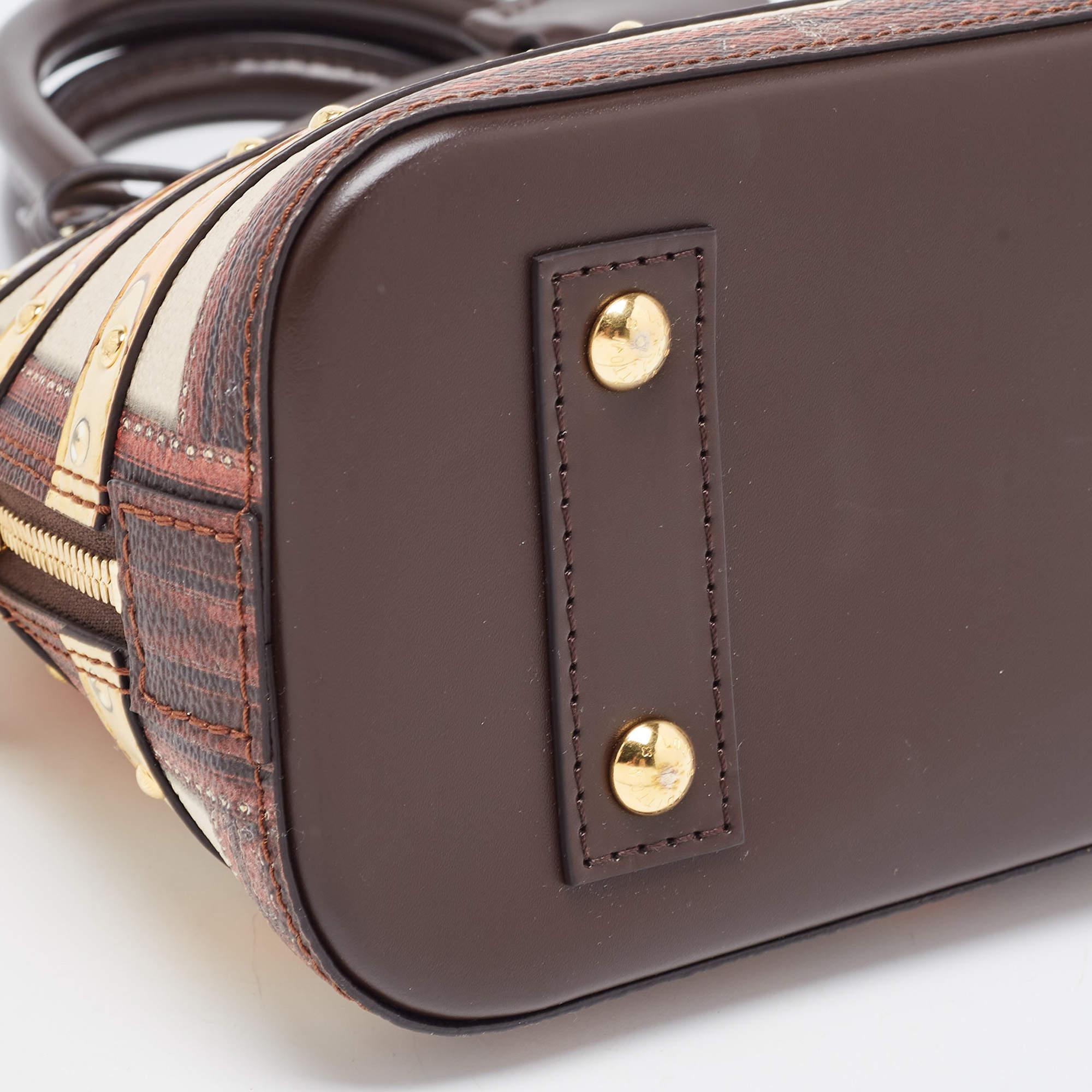 Louis Vuitton Transformed Canvas Time Trunk Alma BB Bag 13