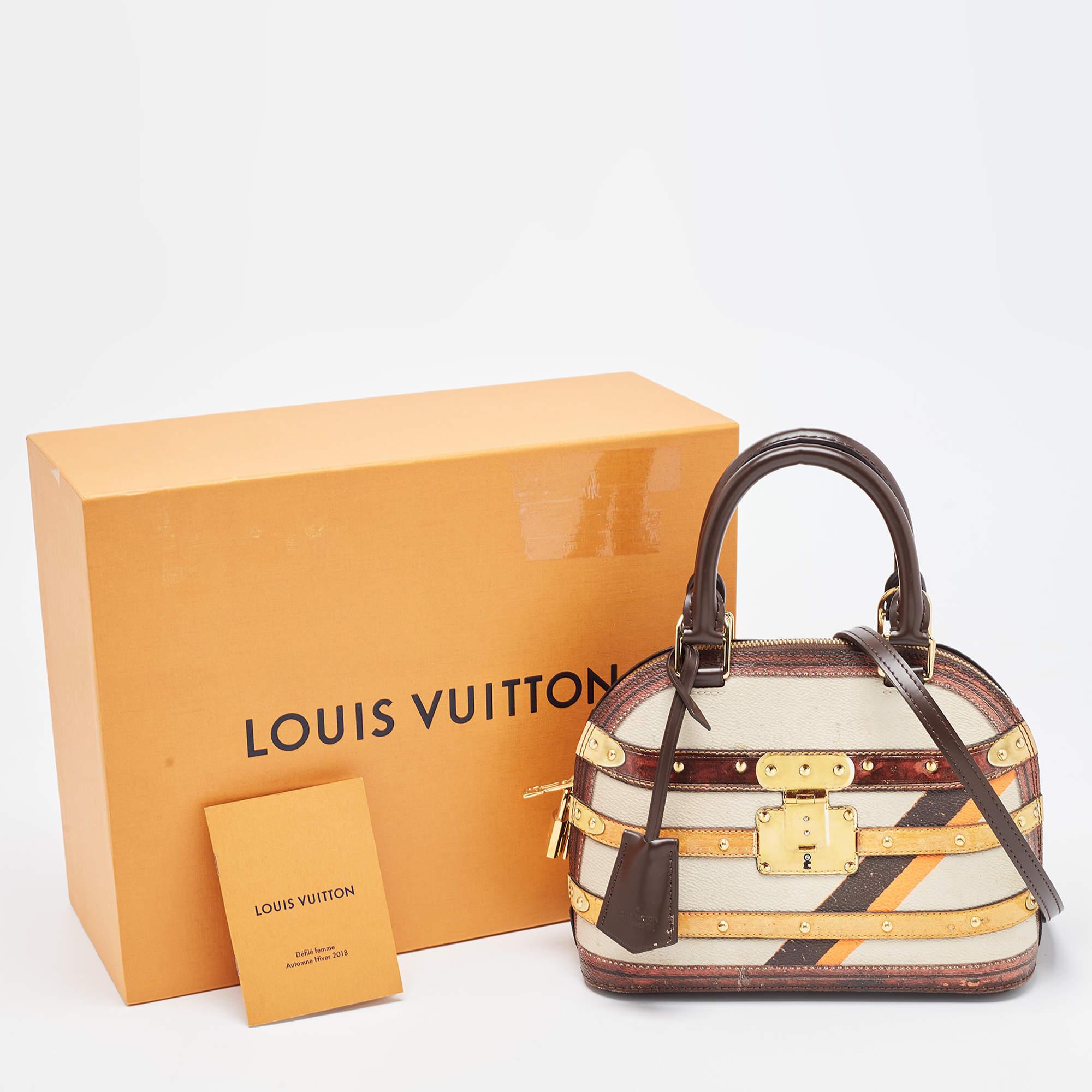 Louis Vuitton Transformed Canvas Time Trunk Alma BB Bag 15
