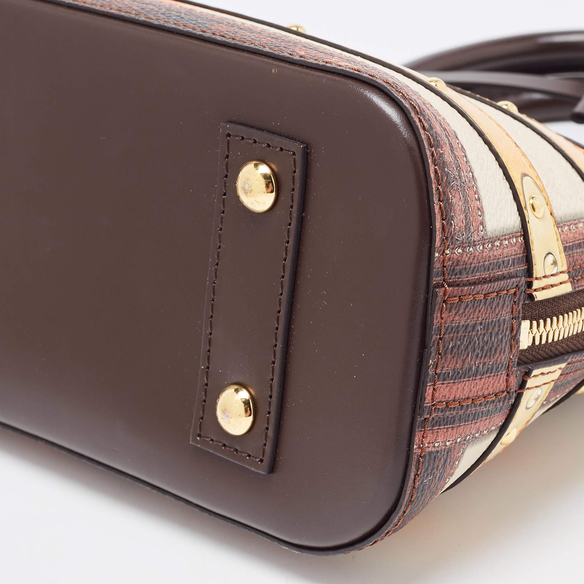 Louis Vuitton Transformed Canvas Time Trunk Alma BB Bag In Good Condition In Dubai, Al Qouz 2