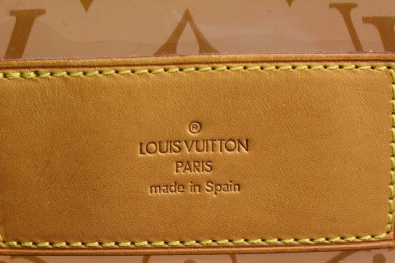 Louis Vuitton Translucent Monogram Ambre Cabas Cruise GM Clear Tote Pouch  s29lv3