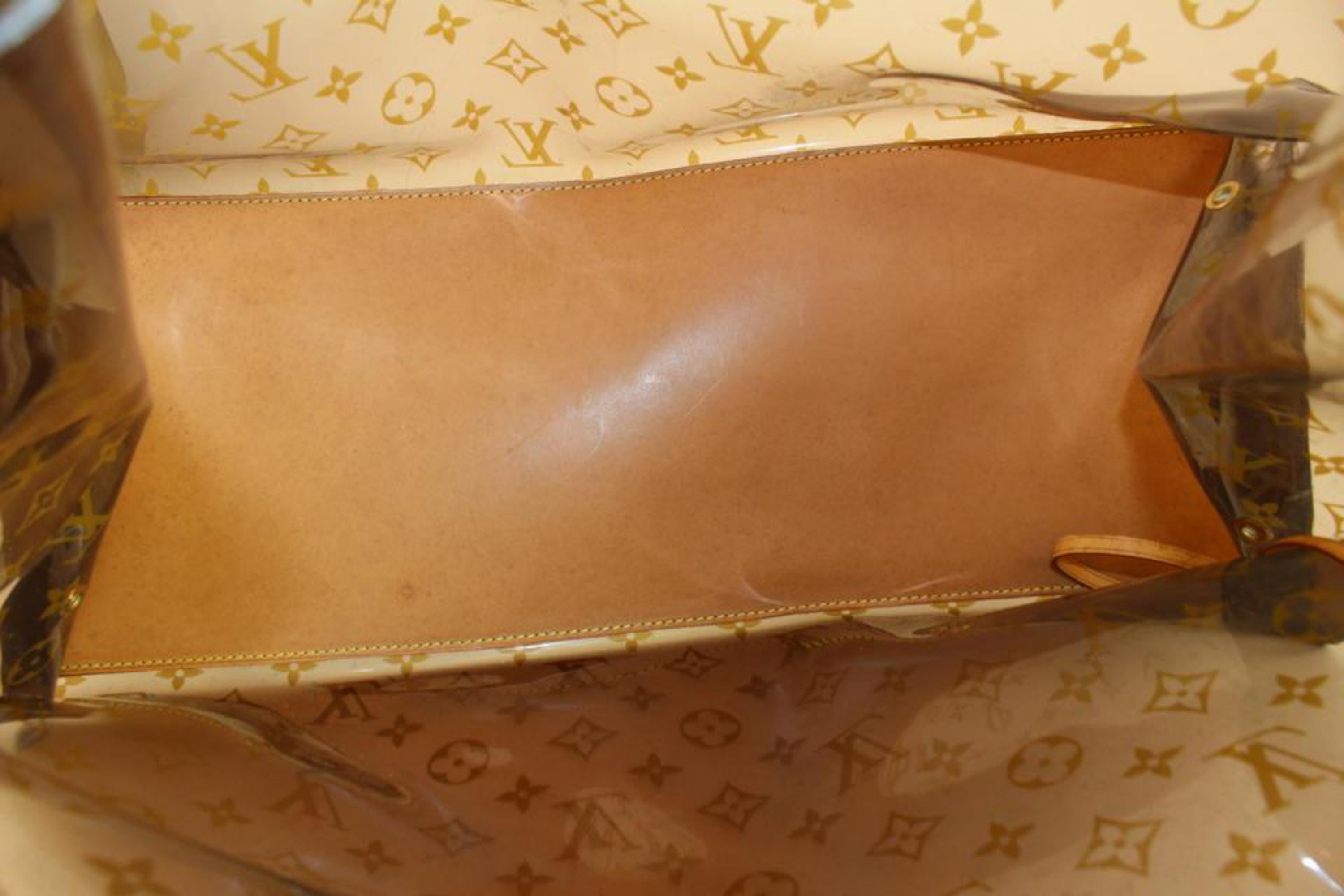 Louis Vuitton Translucent Monogram Cabas Cruise GM Amber Beach Tote 55lv23s In Good Condition In Dix hills, NY