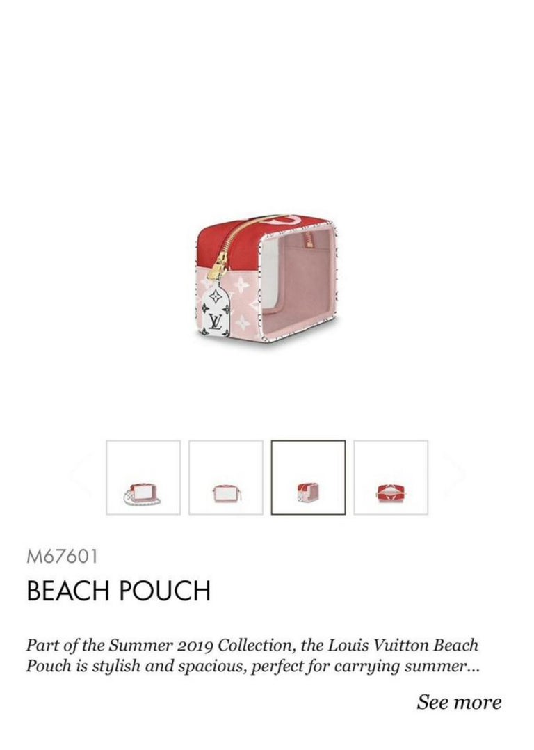 M67610 Louis Vuitton 2019 Giant/Mini Monogram canvas Beach Pouch-Kaki