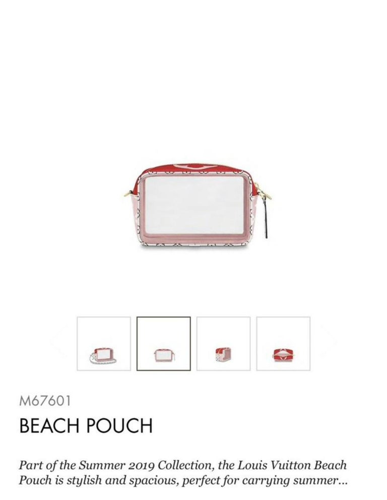 Louis Vuitton Translucent Ss19 Giants Pouch Clear Camera 870431 Red  Shoulder Bag at 1stDibs