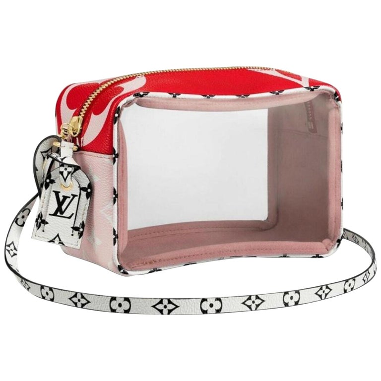 Louis Vuitton Translucent Ss19 Giants Pouch Clear Camera 870431 Red  Shoulder Bag