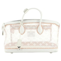 Louis Vuitton Transparence Lockit Handbag Mesh and Leather East West