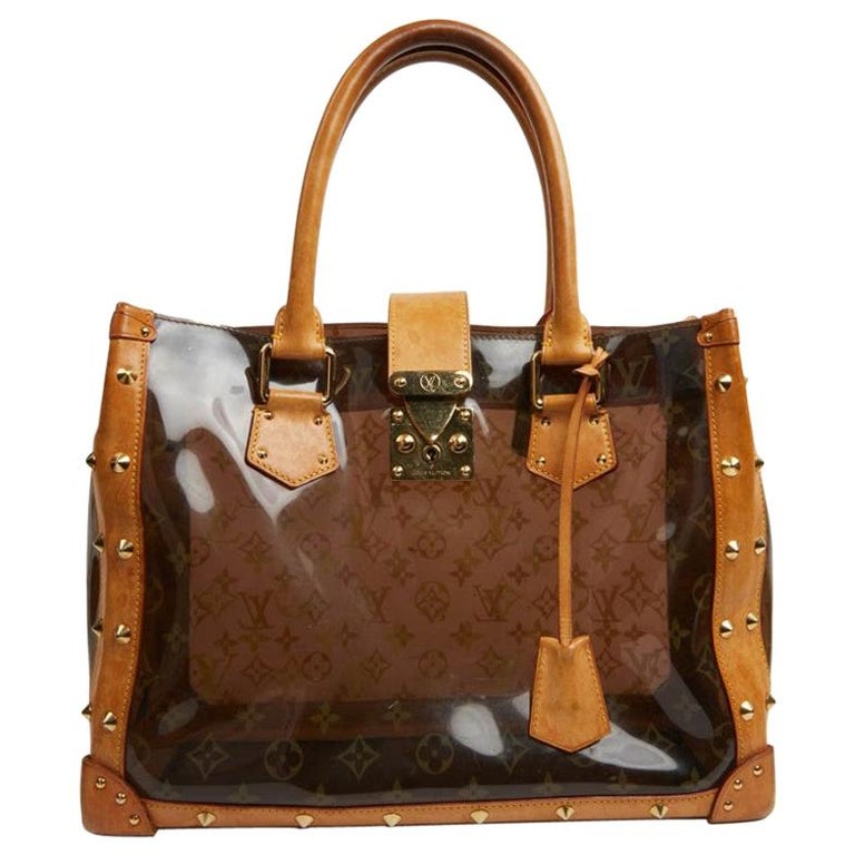 Printed Pu Leather louis vuitton transparent totes bag