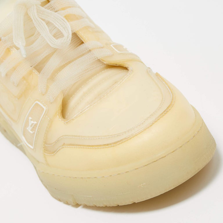 Louis Vuitton Transparent/Beige Monogram PVC Trainer Sneakers Size 41 at  1stDibs
