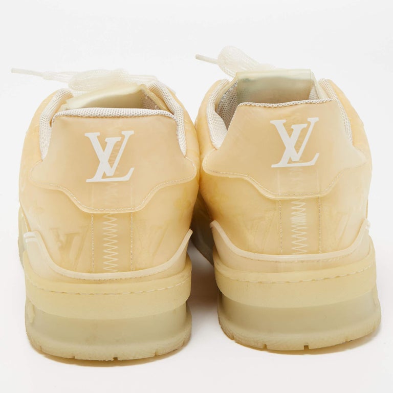 Louis Vuitton Transparent/Beige Monogram PVC Trainer Sneakers Size 41