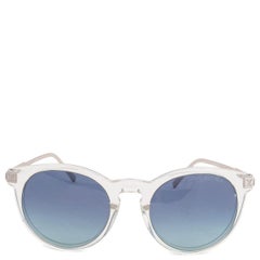 LOUIS VUITTON transparent clear & blue RISE ROUND Sunglasses Z1670W