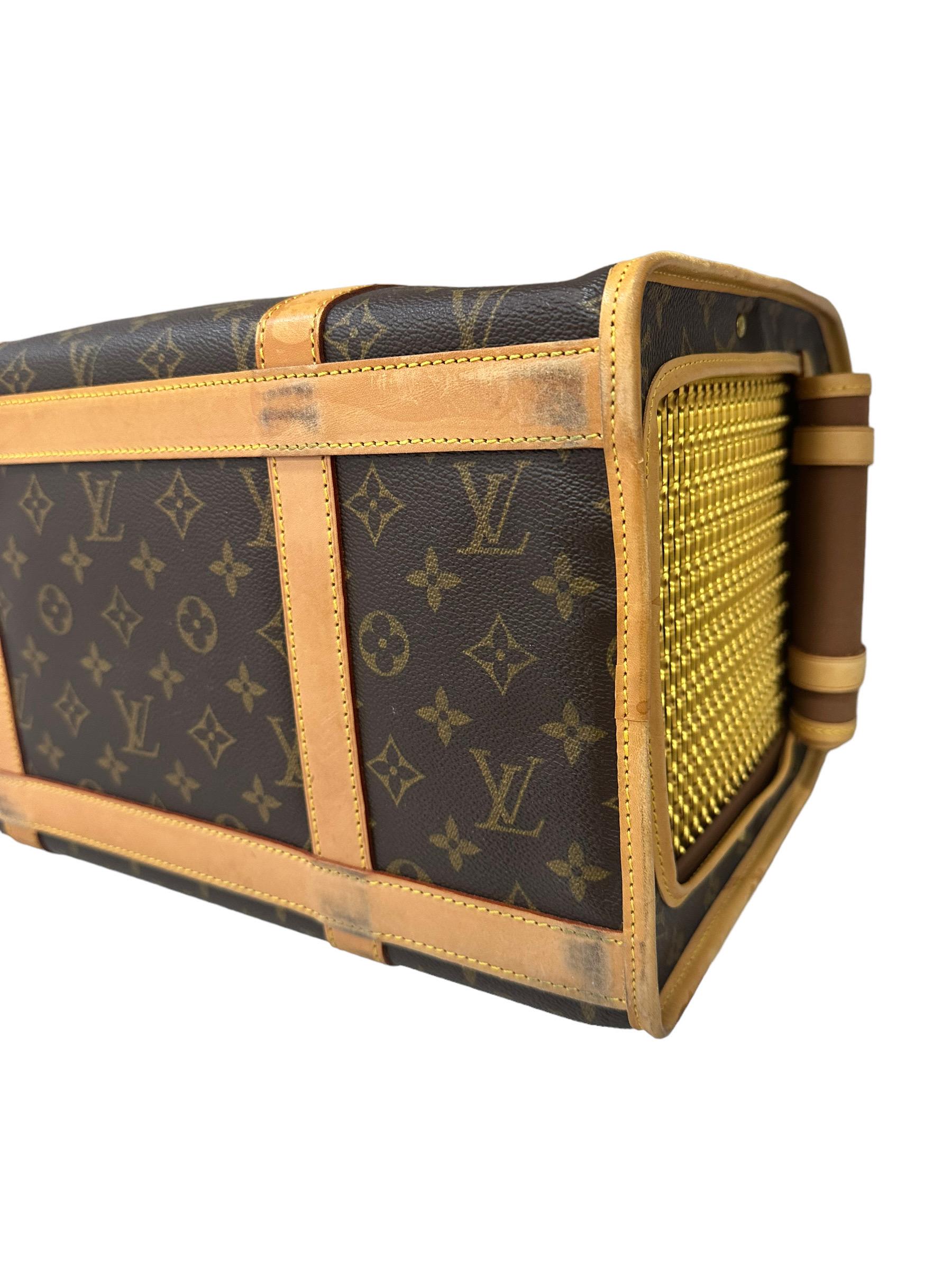 Louis Vuitton Trasportino Per Animali Monogram Tela Marrone 2002 9