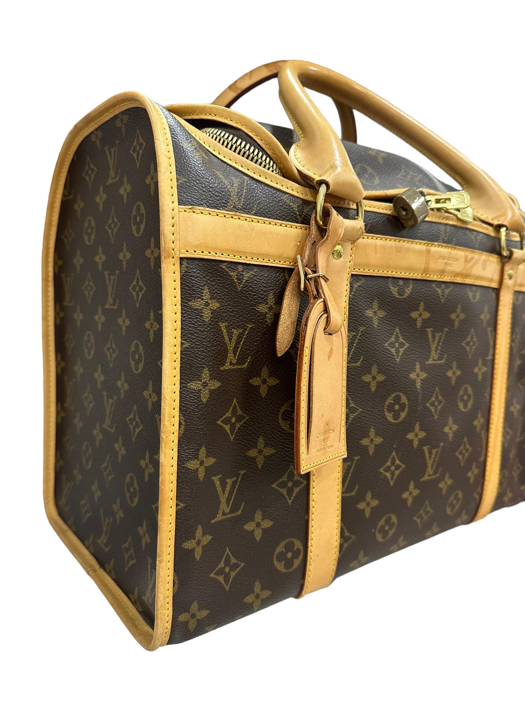 Louis Vuitton Trasportino Per Animali Monogram Tela Marrone 2002 In Good Condition In Torre Del Greco, IT