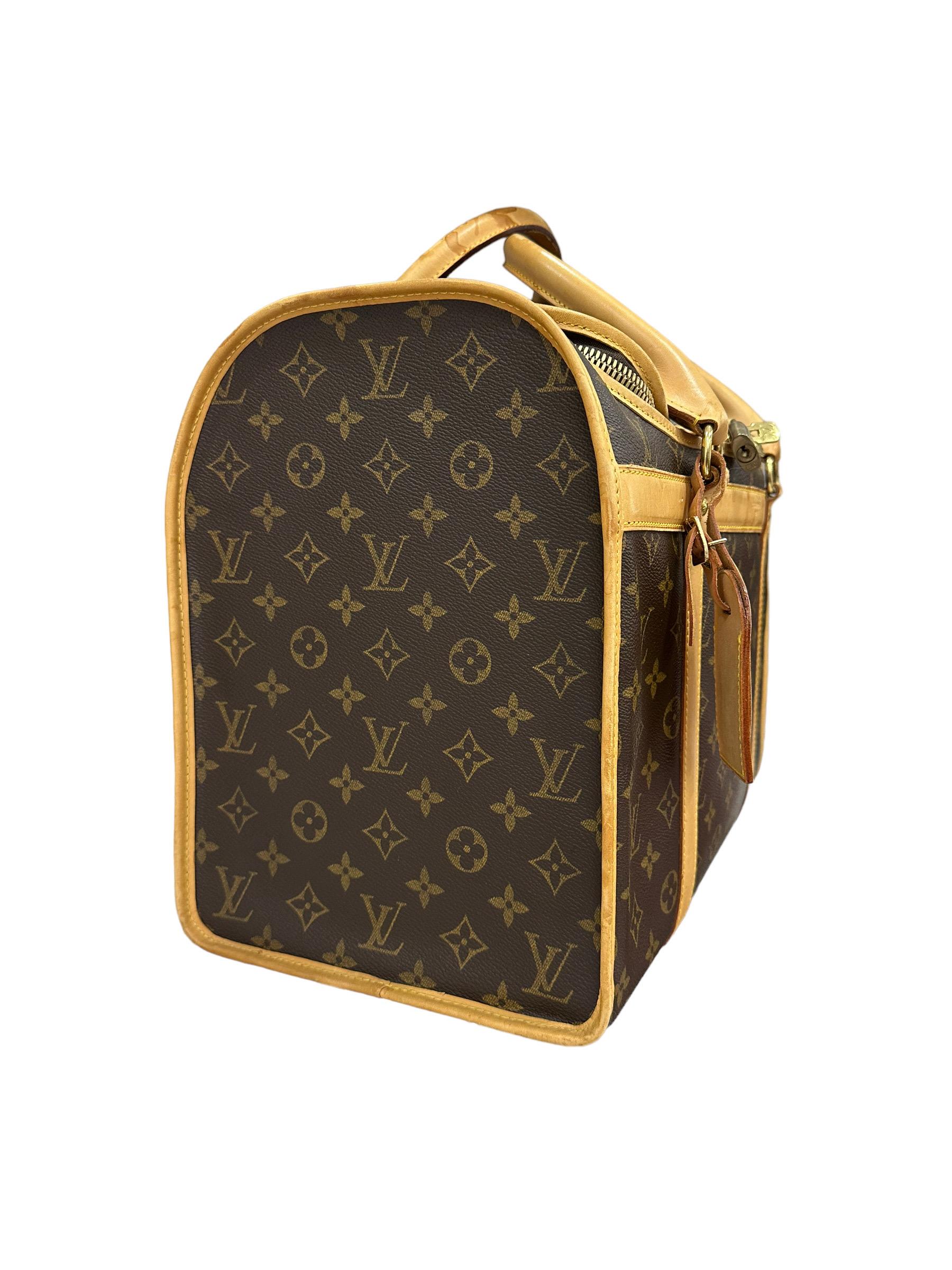 Louis Vuitton Trasportino Per Animali Monogram Tela Marrone 2002 2