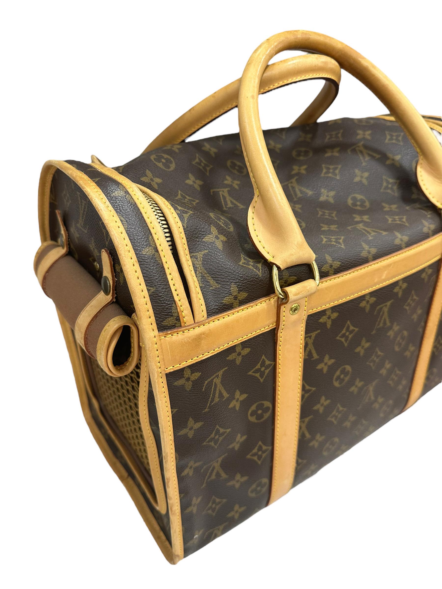 Louis Vuitton Trasportino Per Animali Monogram Tela Marrone 2002 5