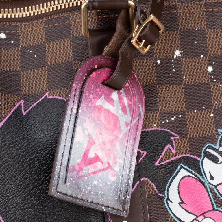 Louis Vuitton Travel Bag Keepall 50 "Bambi&Taz" customized by PatBo