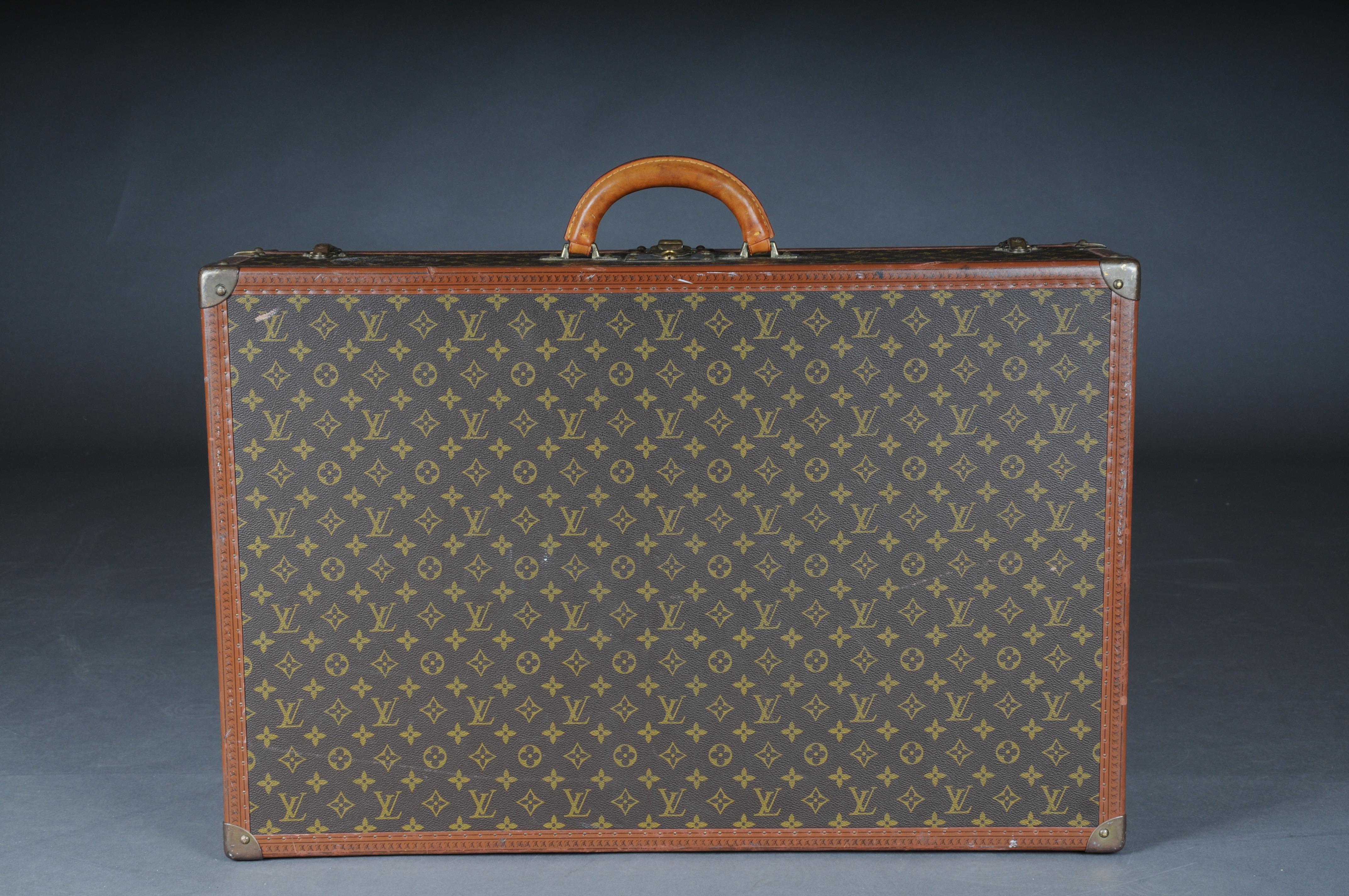 Maleta de viaje/maletín de ultramar Louis Vuitton bisten, maleta rígida con monograma LV