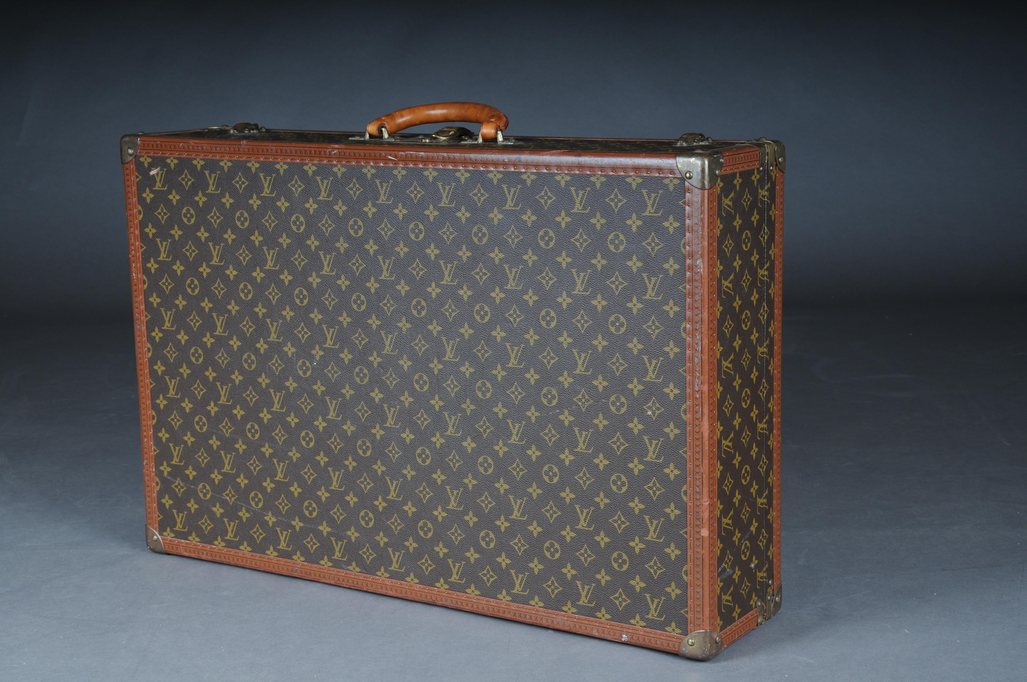 Maleta de viaje/maletín de ultramar Louis Vuitton bisten, maleta rígida con monograma LV