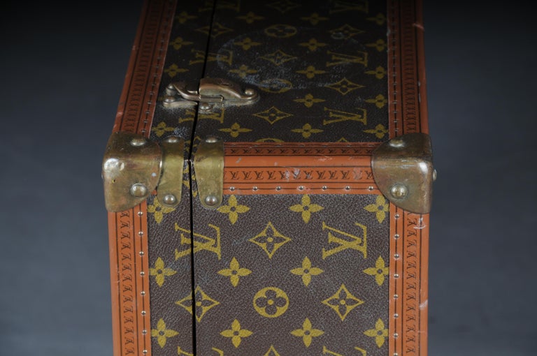 Louis Vuitton Hardsided Suitcase Bisten Monogram 65 Brown in Coated  Canvas/Leather with Antique Brass - US