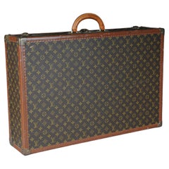 Retro Louis Vuitton bisten trunk Travel Case/Overseas Suitcase, LV Monogram Hard Case'