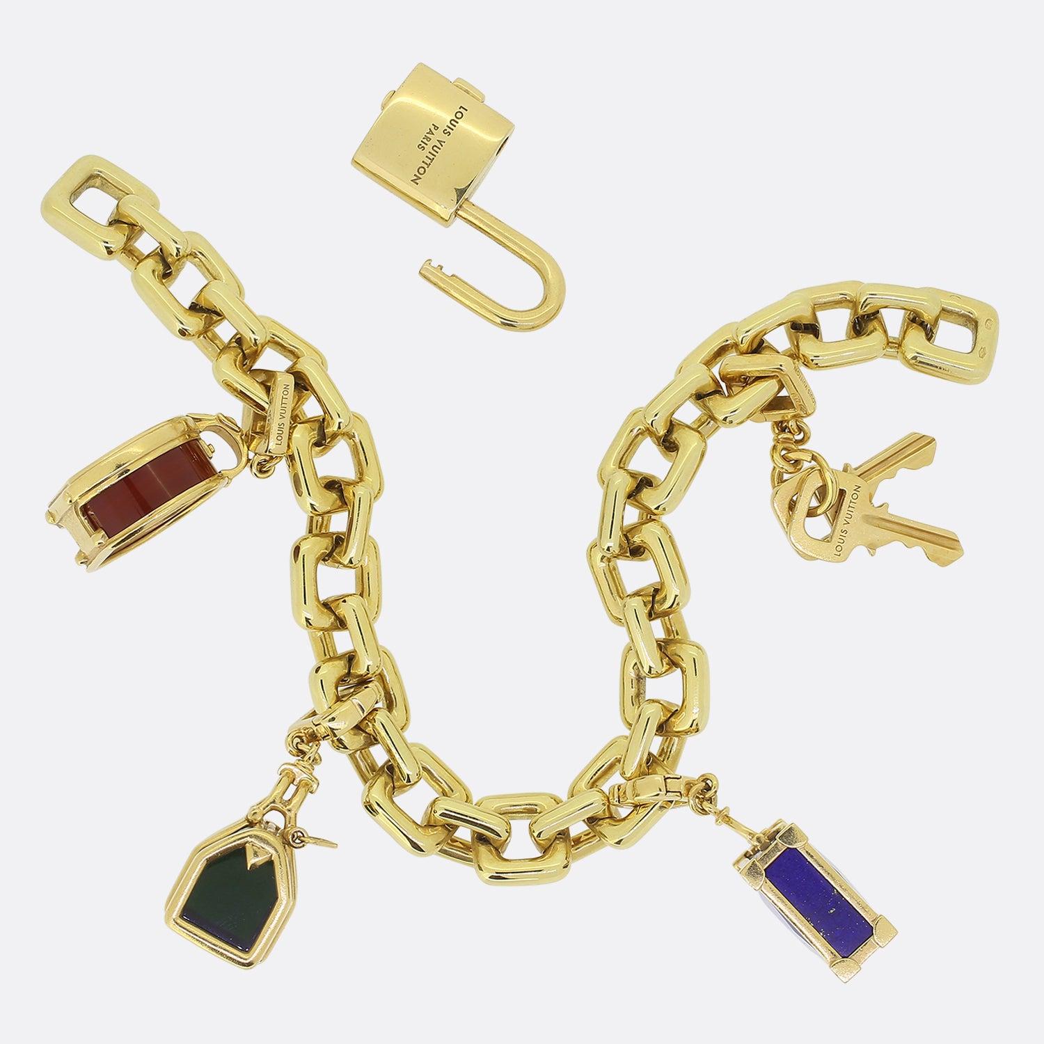 Louis Vuitton Travel Charm Bracelet In Good Condition For Sale In London, GB