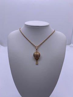 Louis Vuitton Travel Charms Collection Hot Air Balloon Pendant Necklace