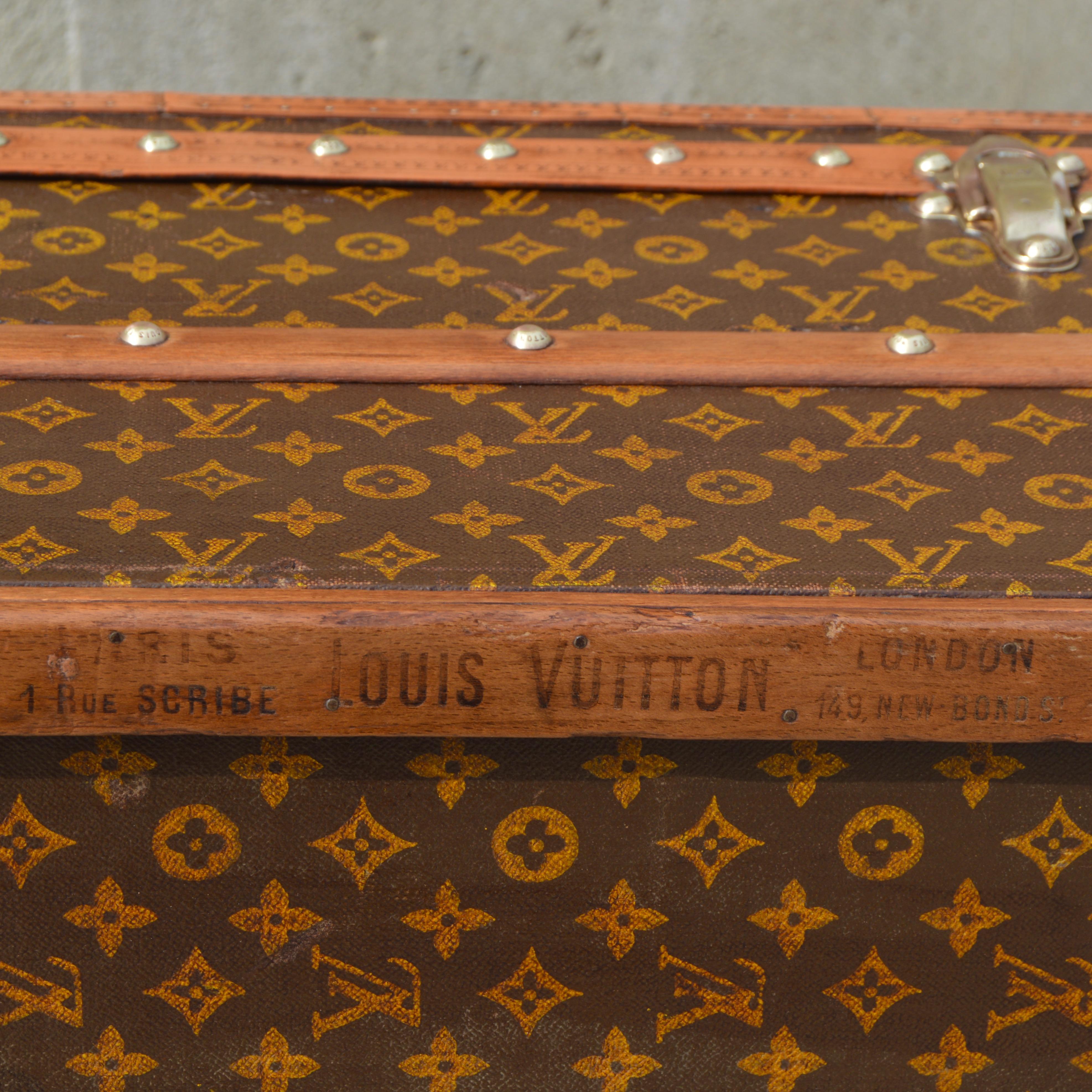 Louis Vuitton travel trunk c.1913 For Sale 6