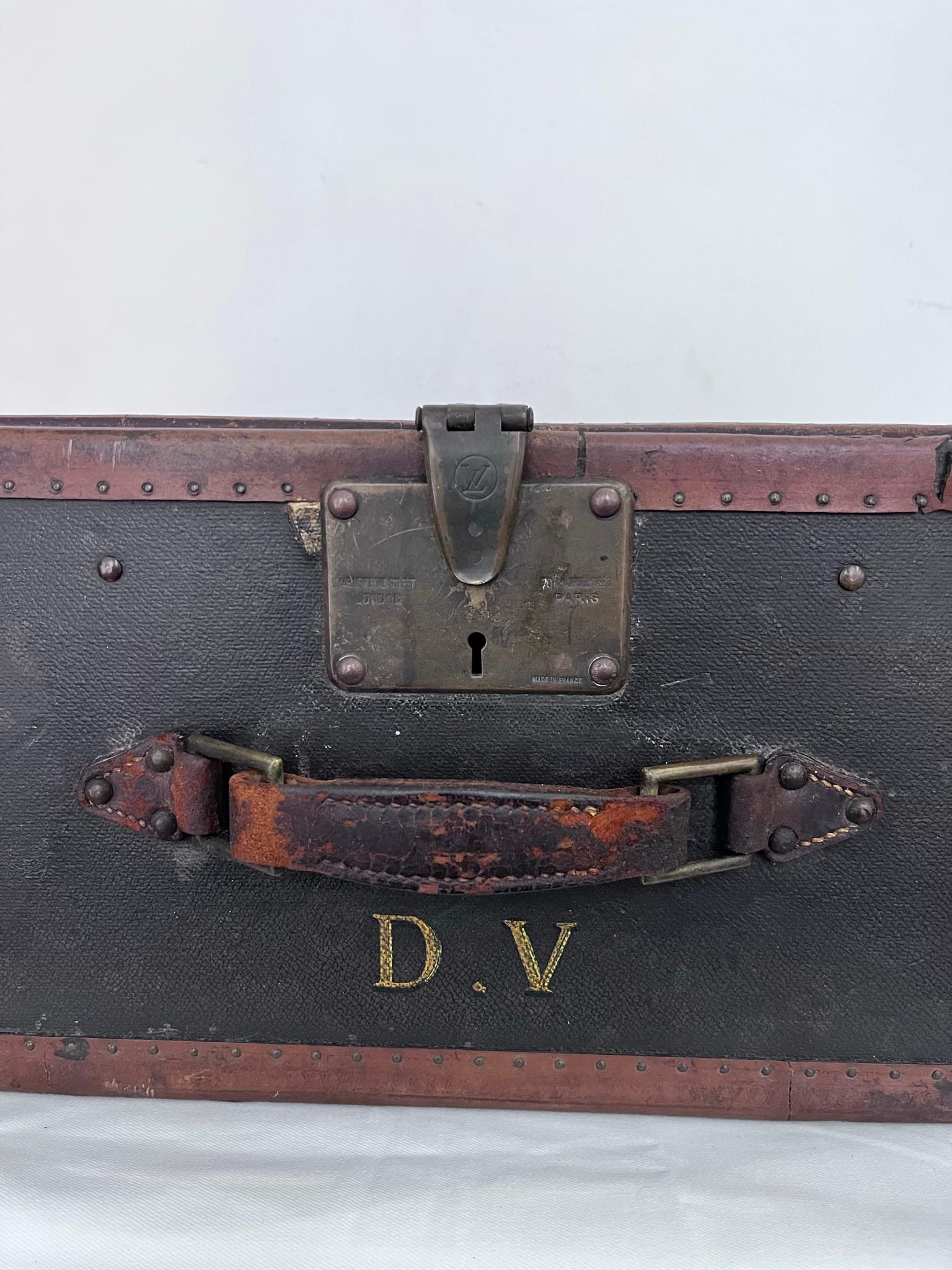 An extremely rare, unseen before and special order at the time it was made. The item doesn't come up in any books or research about the company about cases or trunks they made. 
As per Louis Vuitton this is a 