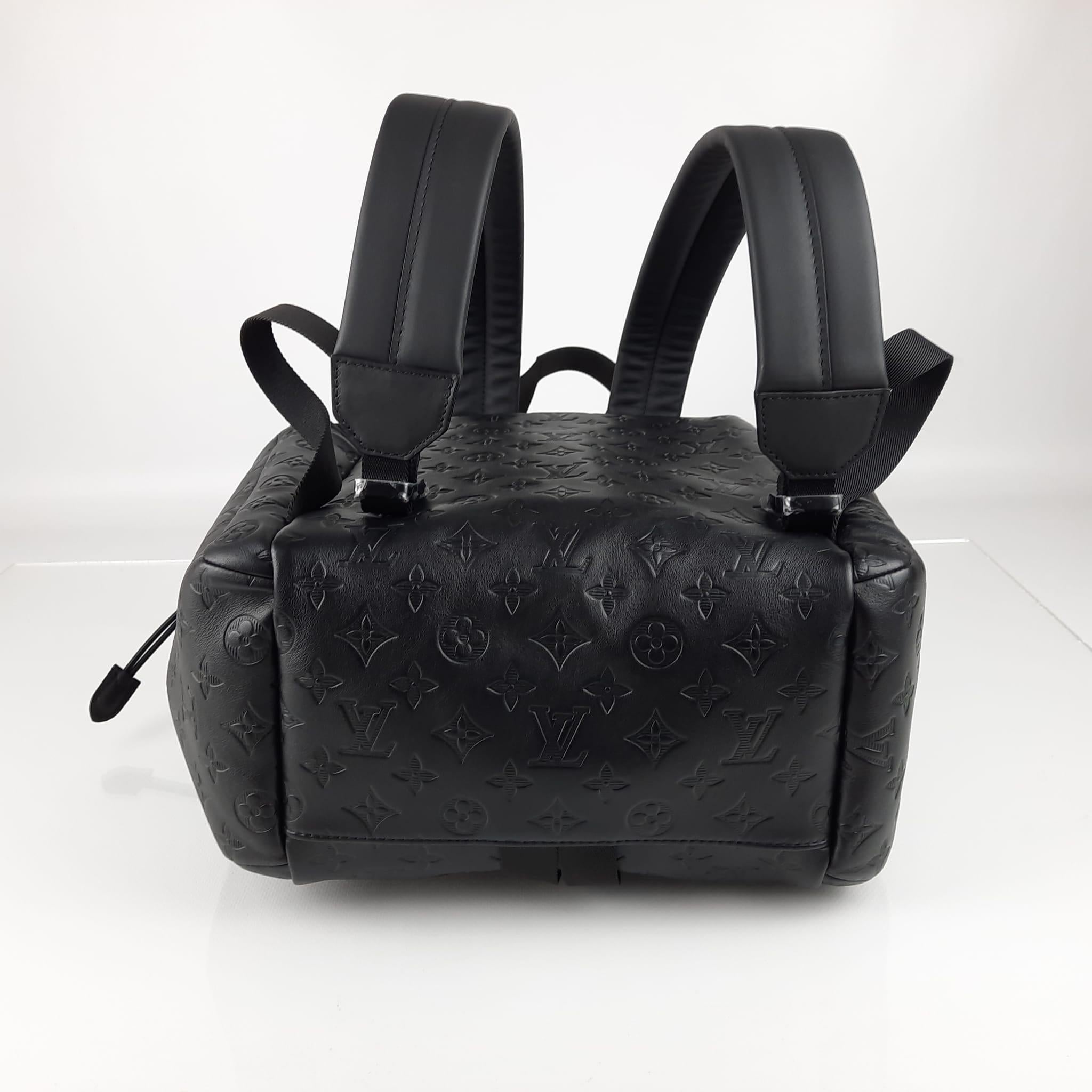 Men's Louis Vuitton Trekking Backpack Monogram Shadow Calf Leather