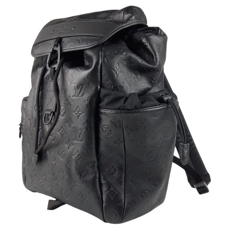 Louis Vuitton Calfskin Monogram Shadow Discovery Backpack Black