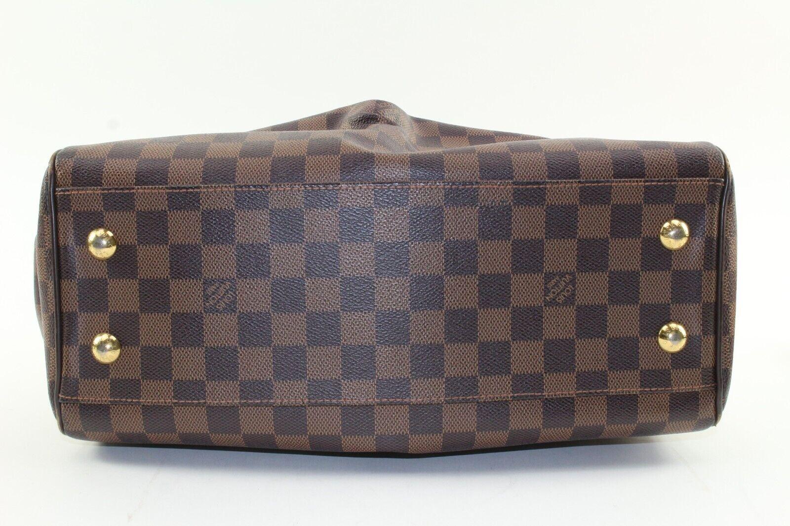 LOUIS VUITTON Trevi Damier Ebene Bowler Bag 4LV1222K In Good Condition For Sale In Dix hills, NY