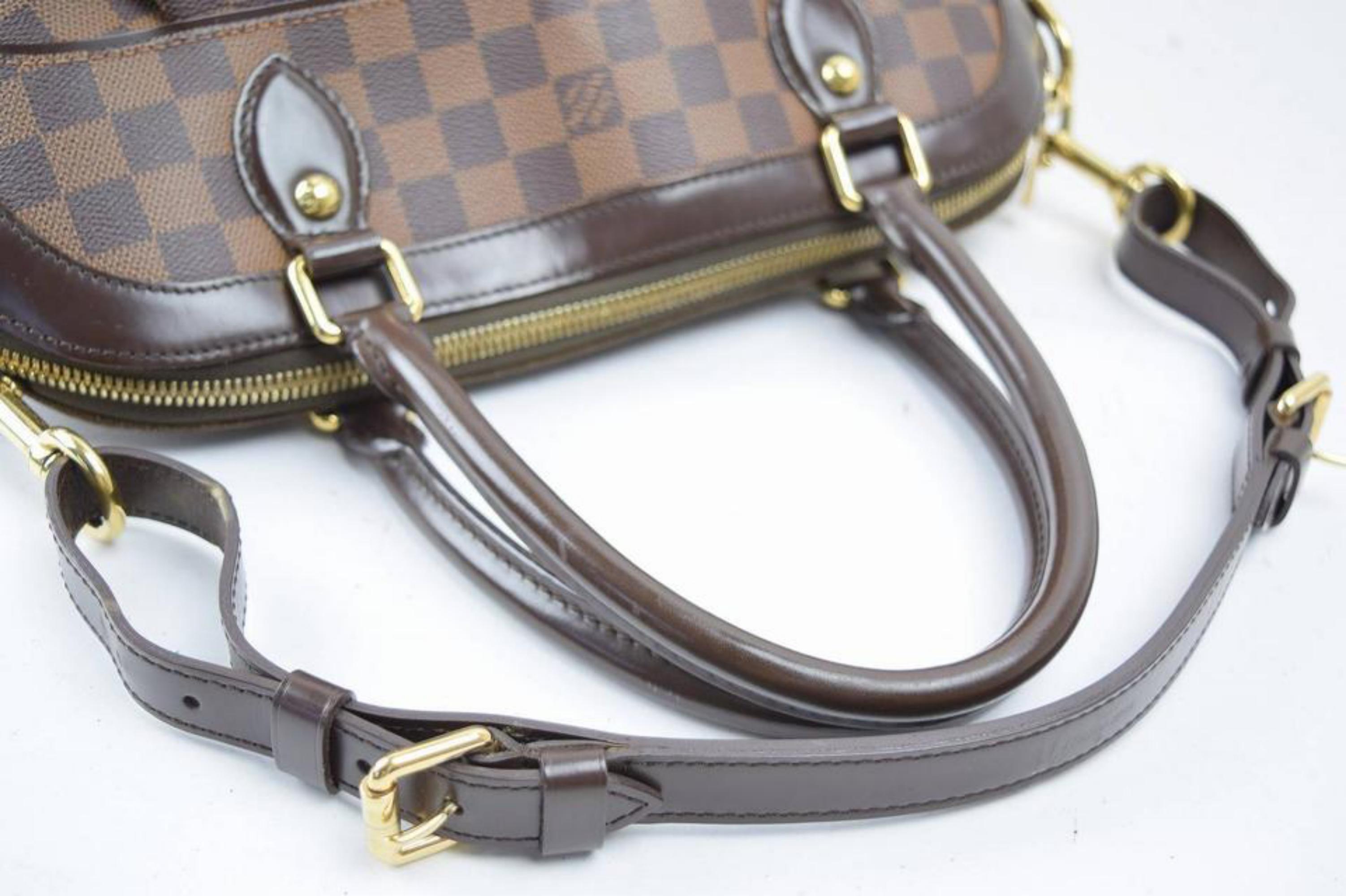 Louis Vuitton Trevi Damier Ebene Gm 2way 868992 Brown Coated Canvas Tote In Excellent Condition For Sale In Forest Hills, NY