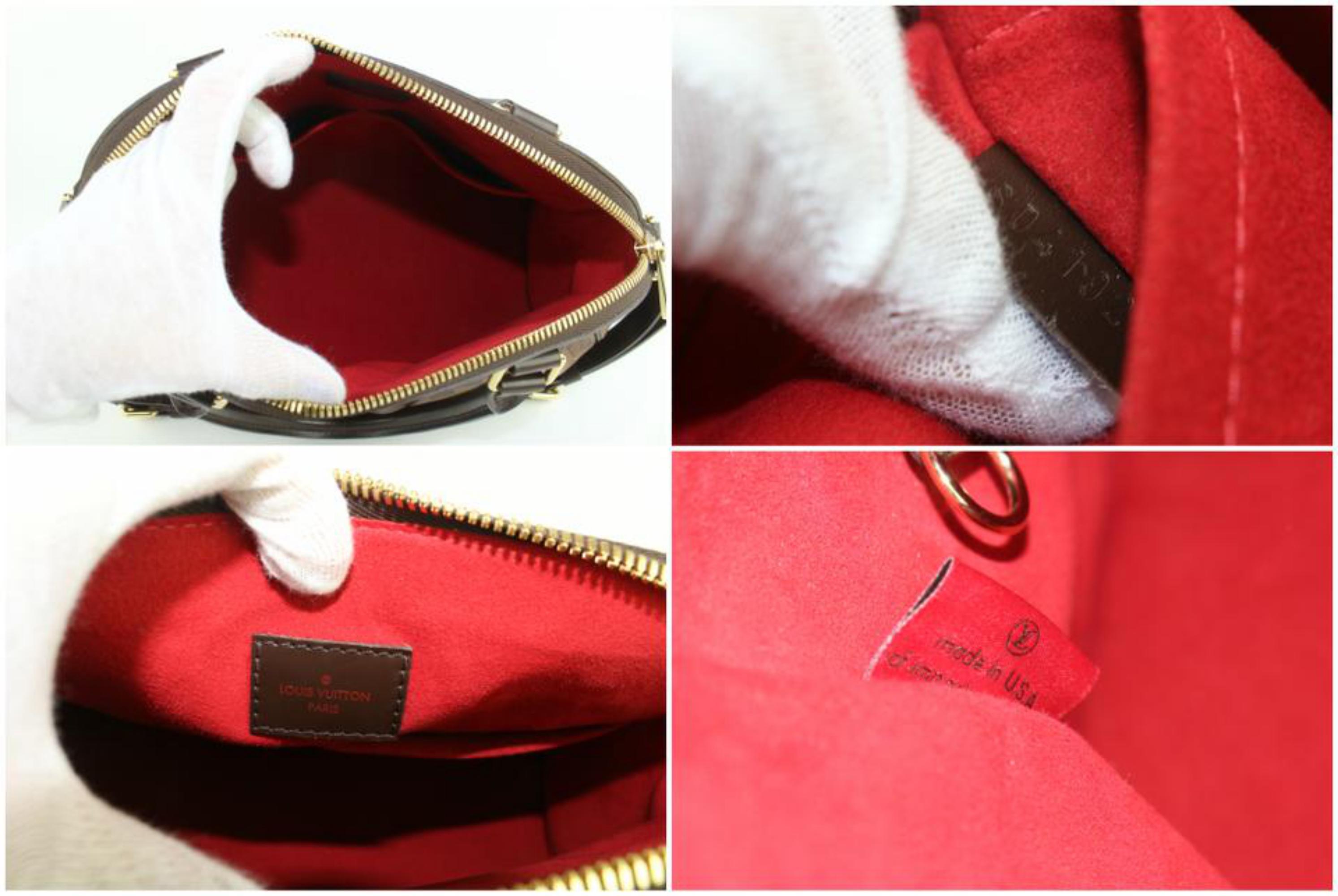 Brown Louis Vuitton Trevi Damier Ebene Pm 2way 19lz1012 Coated Canvas Shoulder Bag For Sale