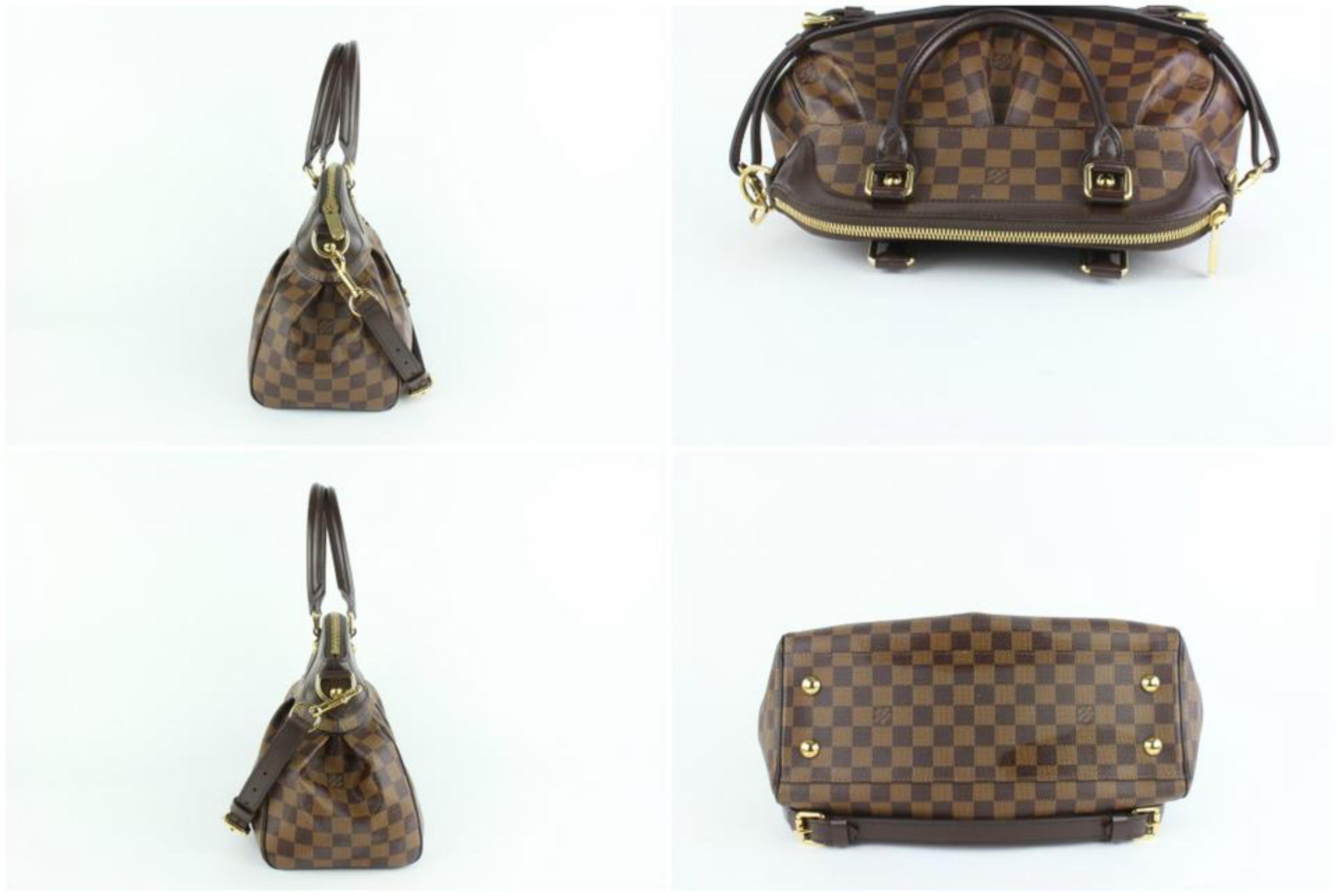 Louis Vuitton Trevi Damier Ebene Pm 2way 19lz1012 Coated Canvas Shoulder Bag For Sale 2
