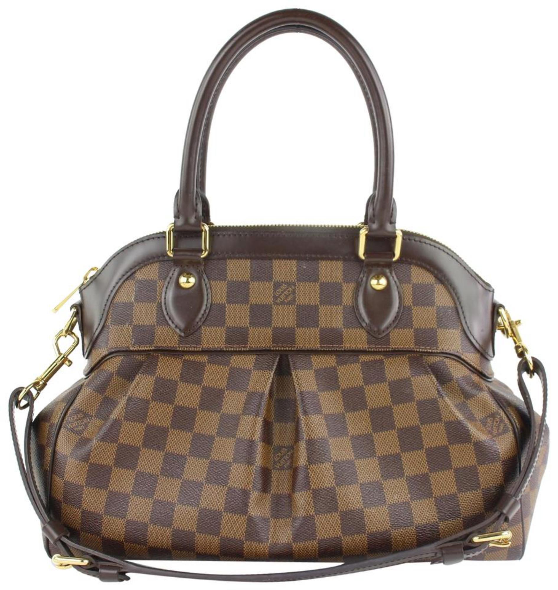 Louis Vuitton Trevi Damier Ebene Pm 2way 19lz1012 Coated Canvas Shoulder Bag For Sale