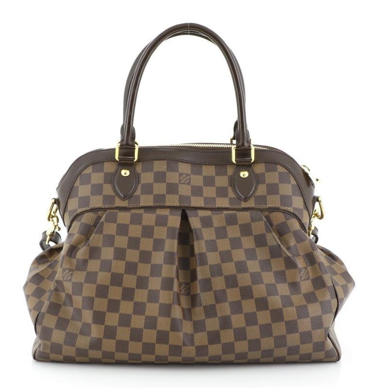 Brown  Louis Vuitton Trevi Handbag Damier GM,