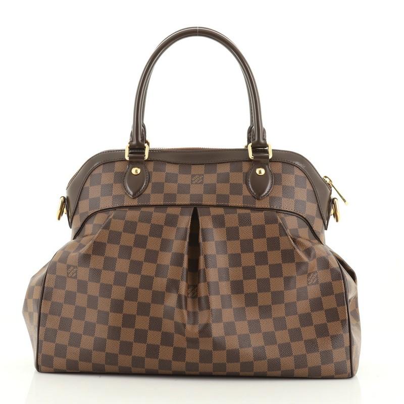 Brown Louis Vuitton Trevi Handbag Damier GM 