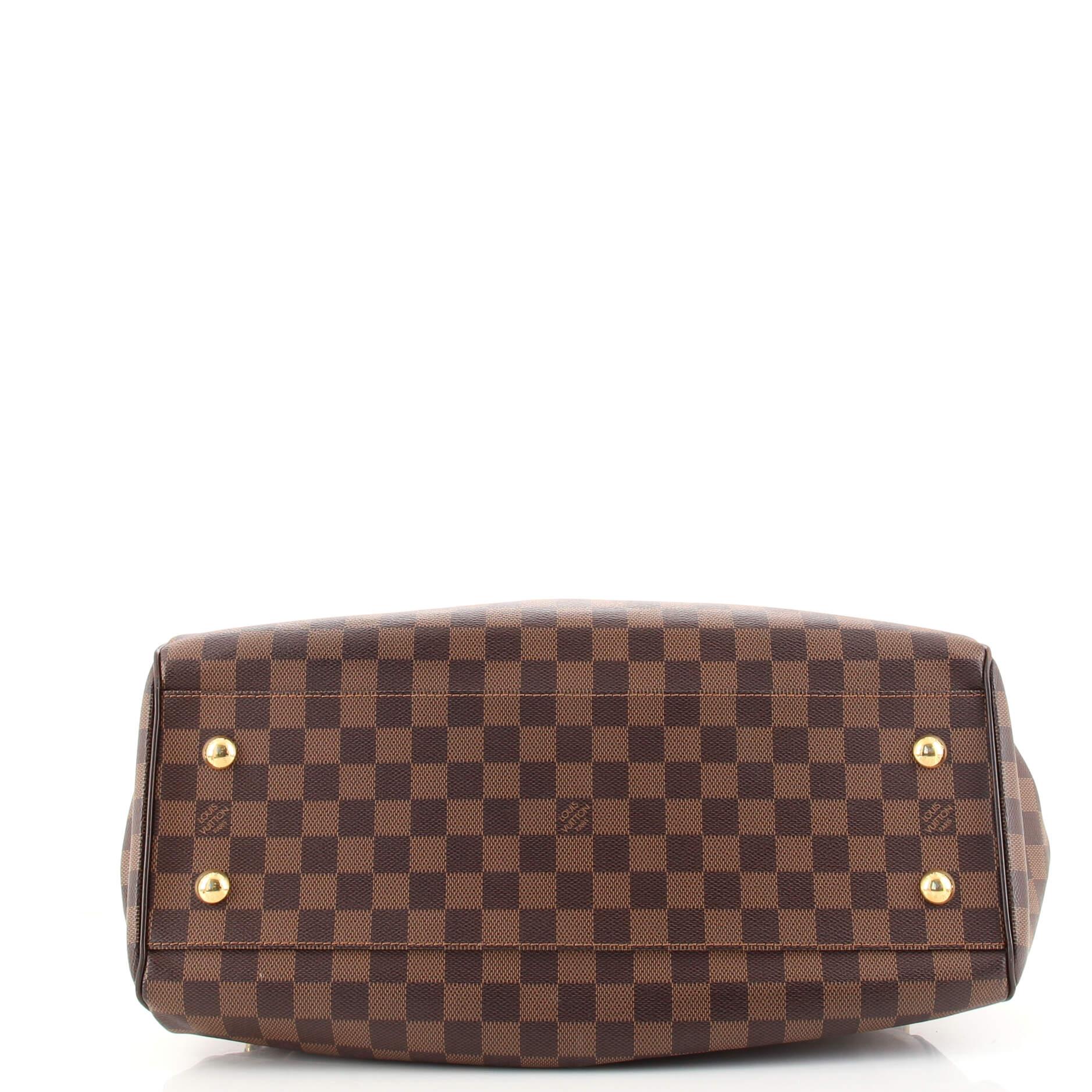 Brown Louis Vuitton Trevi Handbag Damier GM