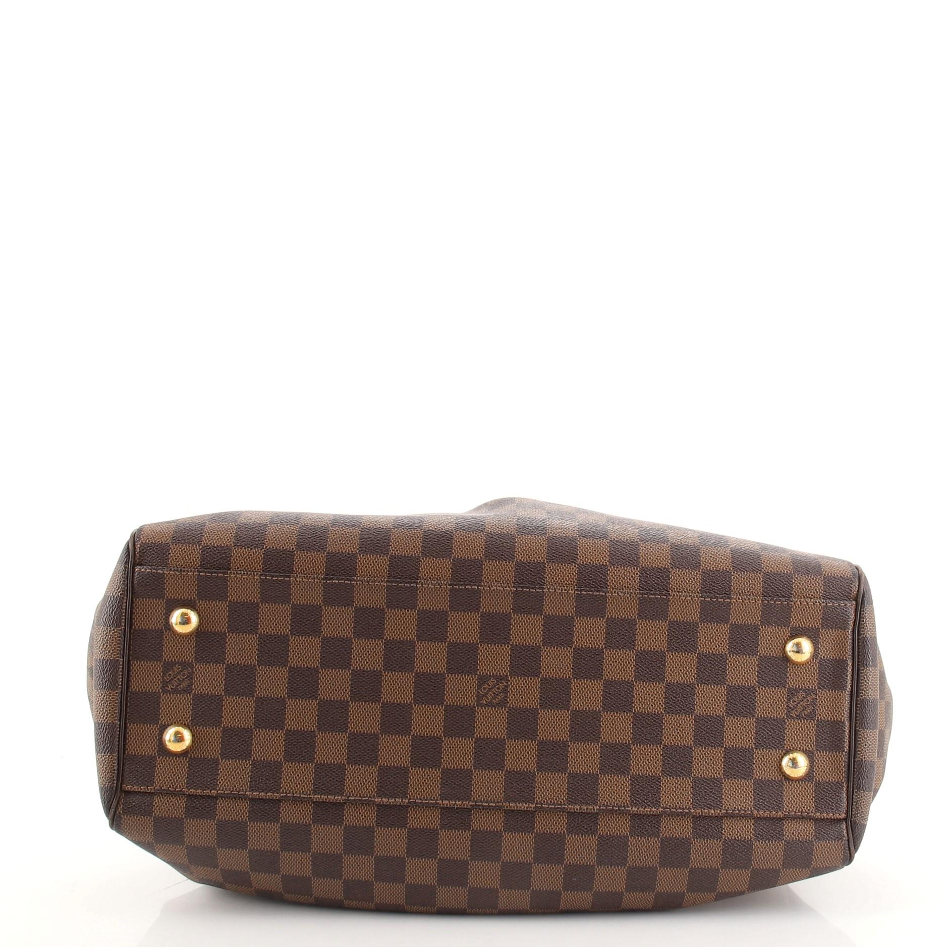 Brown Louis Vuitton Trevi Handbag Damier GM