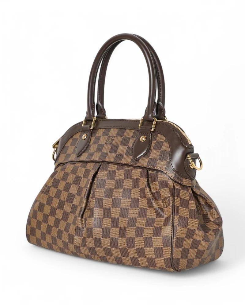 Black Louis Vuitton Trevi MM Damier Ebene For Sale