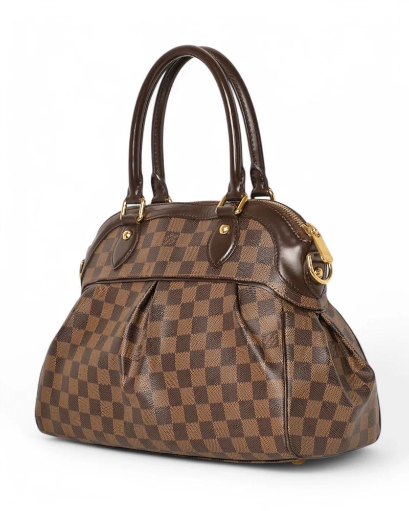 Black Louis Vuitton Trevi MM Damier Ebene