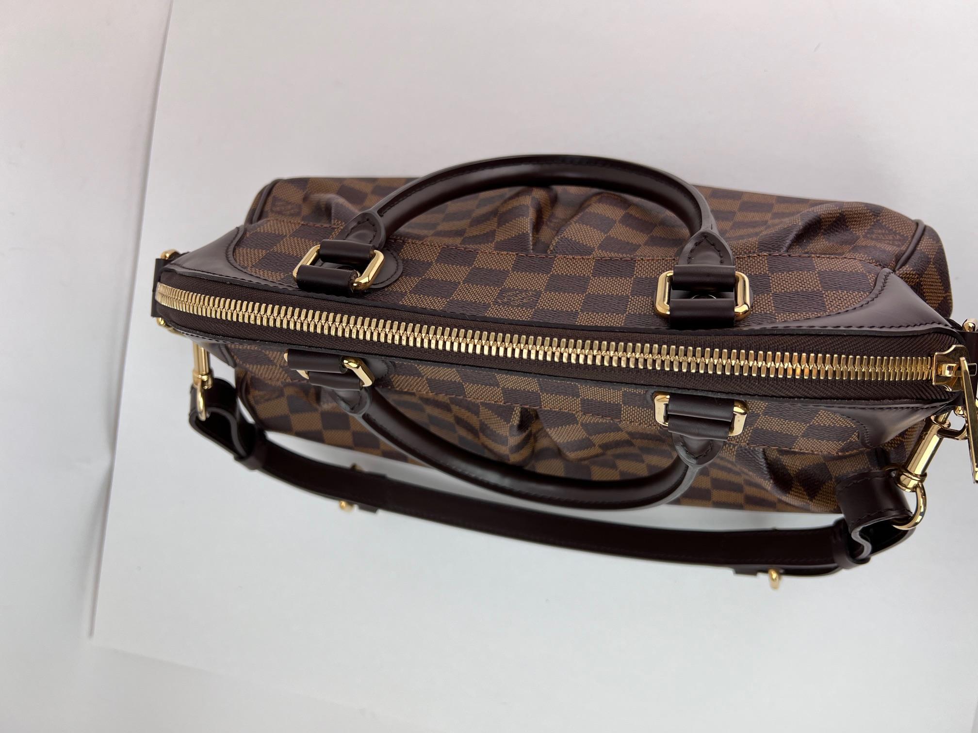 Louis Vuitton Trevi PM Damier Ebene Canvas Shoulder Hand Bag For Sale 6
