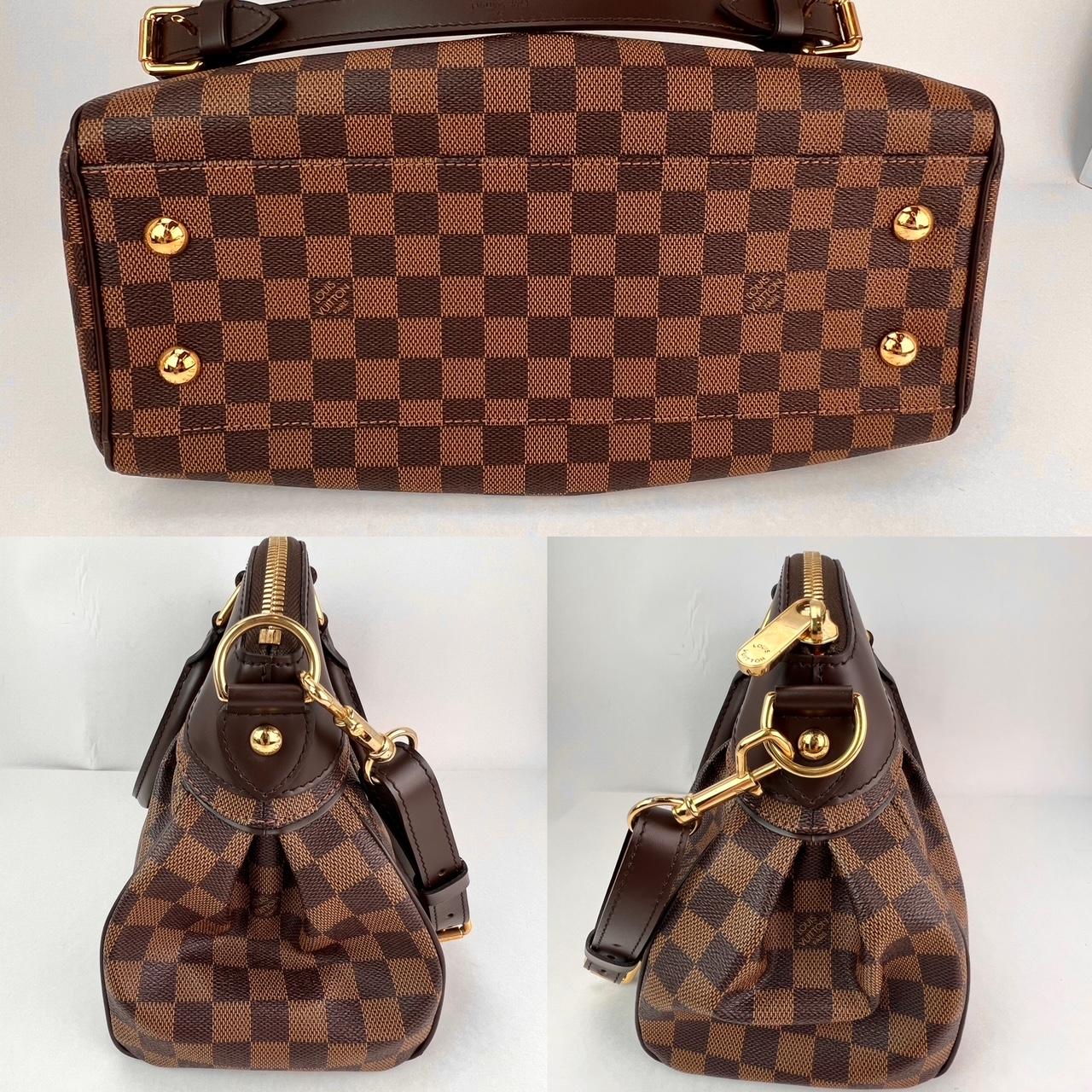 Women's Louis Vuitton Trevi PM Damier Ebene Canvas Shoulder Hand Bag For Sale